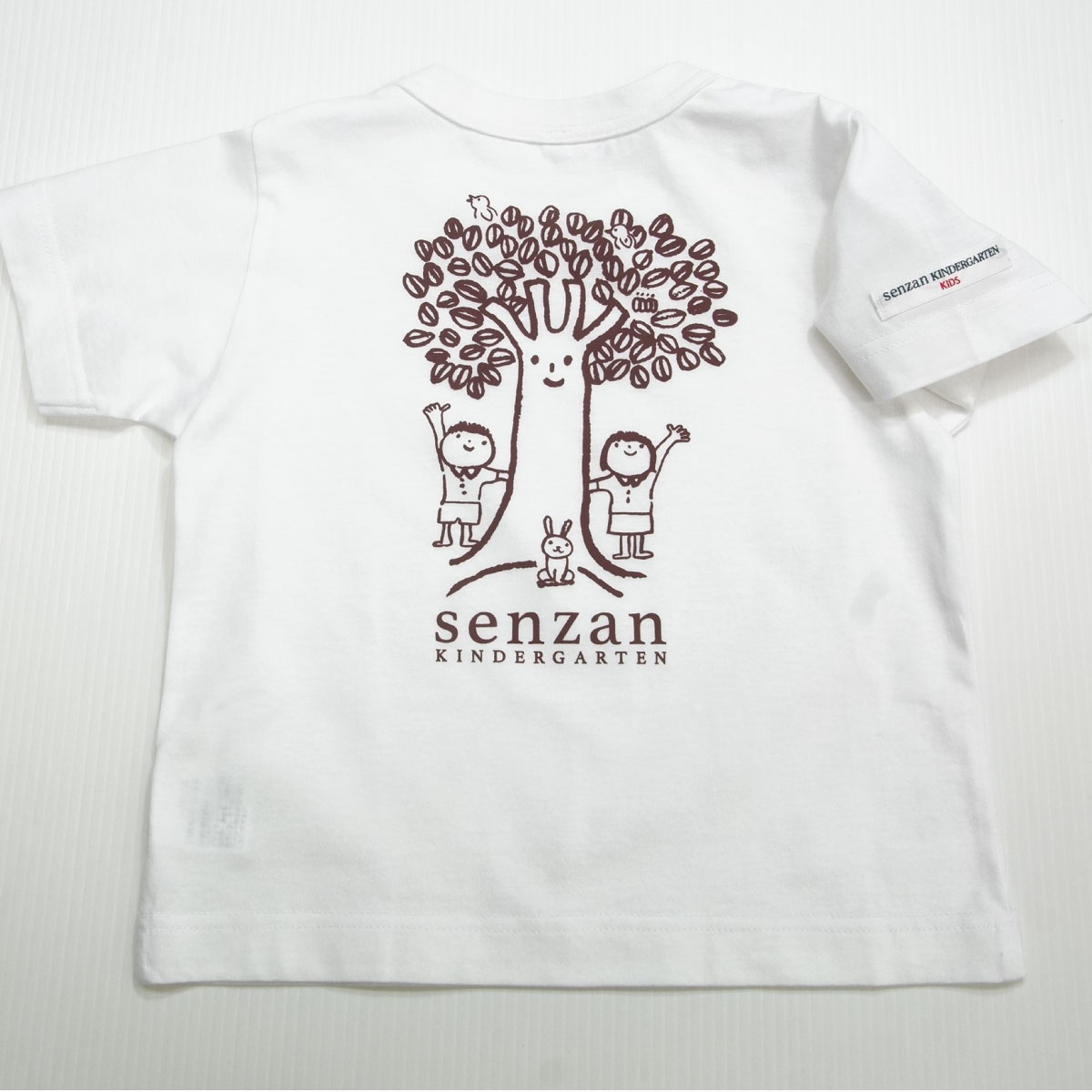Tシャツ-ブラウン プリント(泉山幼稚園)