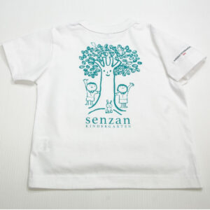 Ｔシャツ-グリーン プリント(泉山幼稚園）