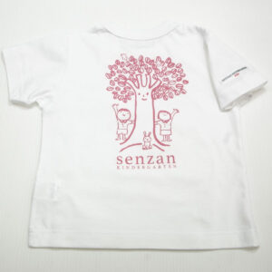Ｔシャツ-ピンク プリント(泉山幼稚園）