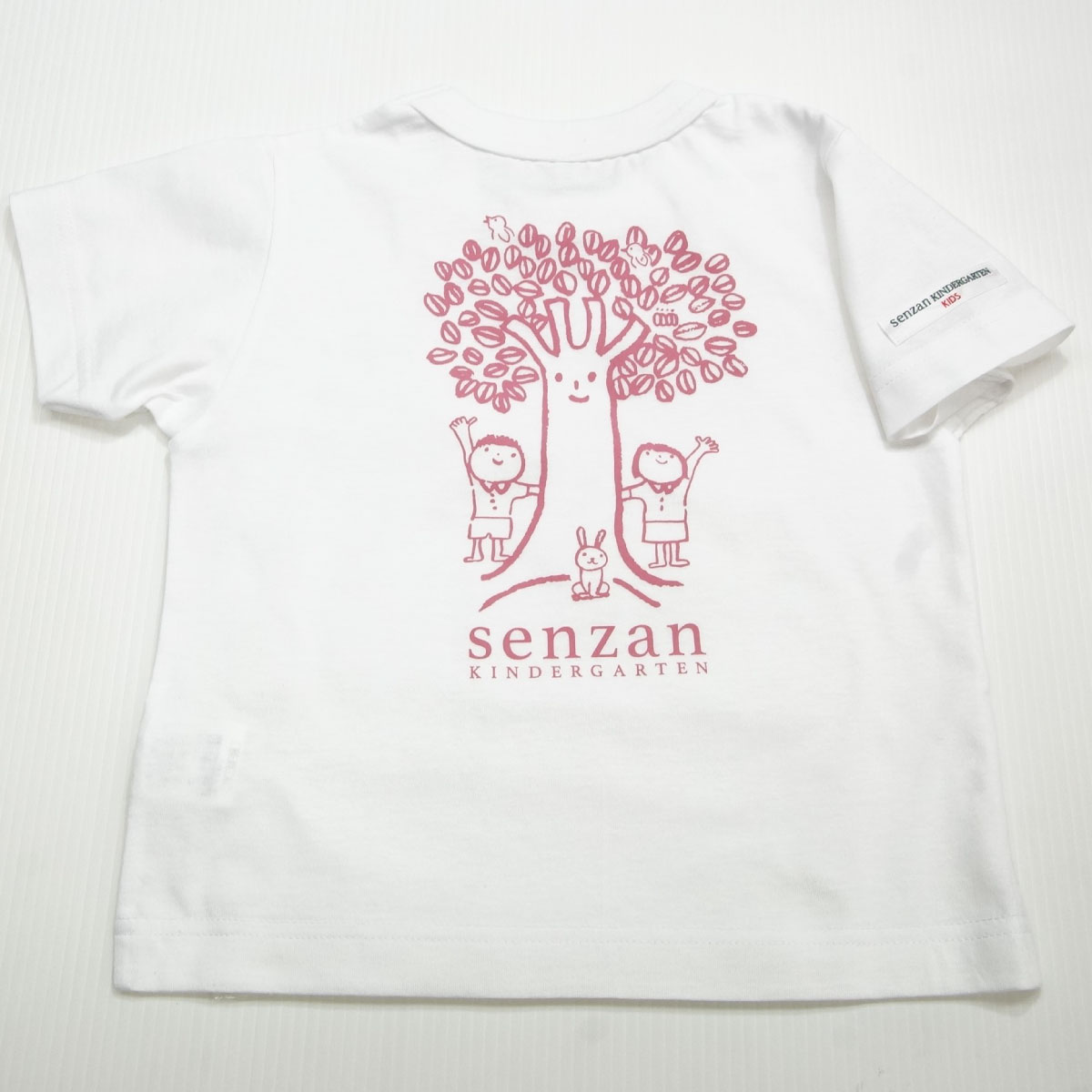 Tシャツ-ピンク プリント(泉山幼稚園)