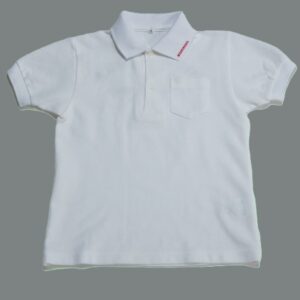 半袖ポロシャツ-白(みどりの丘幼稚園）