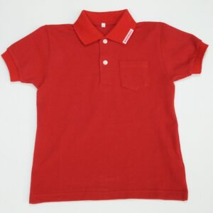 半袖ポロシャツ-赤(みどりの丘幼稚園）